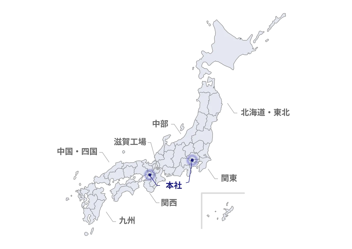 本社のマップ